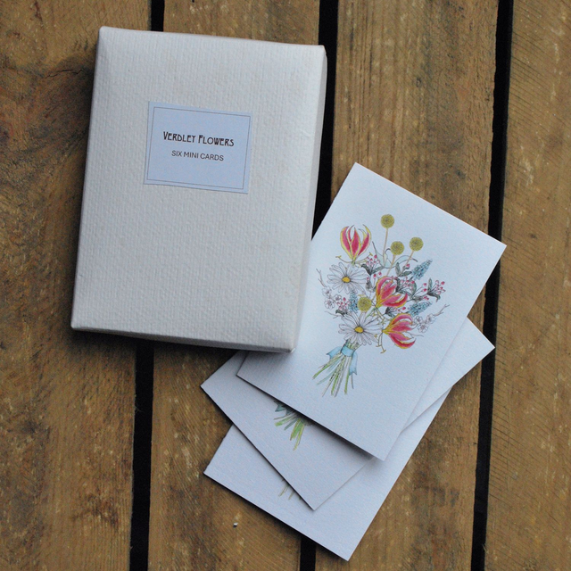 Verdley Flowers Six Mini Cards