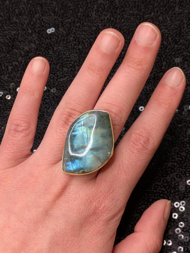 Bague labradorite