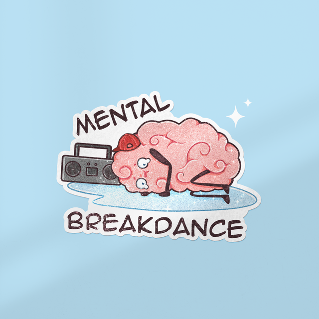 Sticker à paillettes MENTAL BREAKDANCE