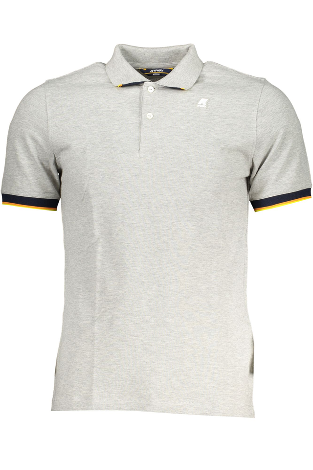 K-WAY POLO MANICHE CORTE UOMO GRIGIO