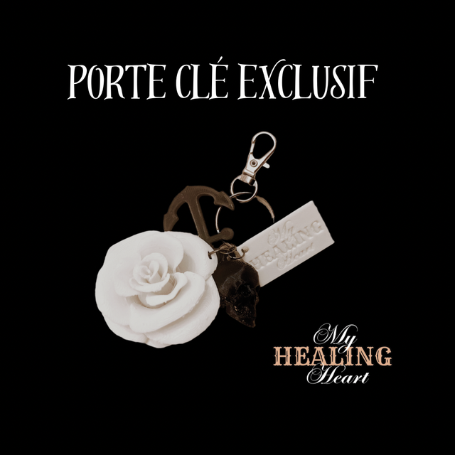 Porte clé exclusif rose Healing My Heart