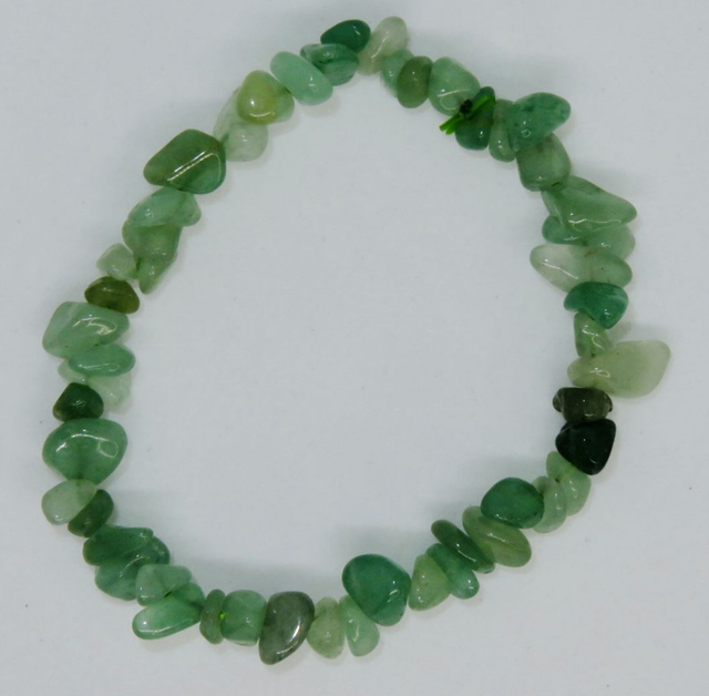 Bracelet baroque en Aventurine verte