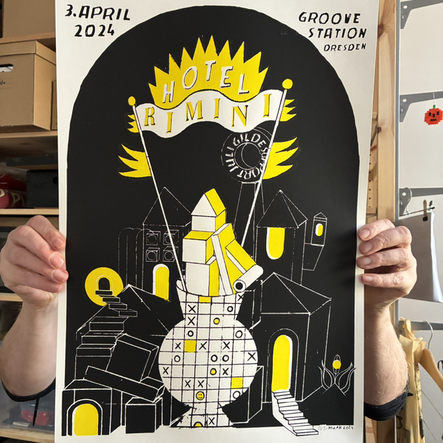 Gigposter "Hotel Rimini"