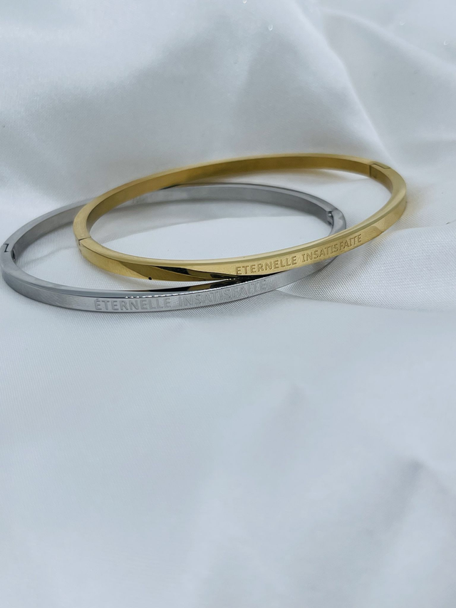 Jonc message “ Éternelle insatisfaite” 