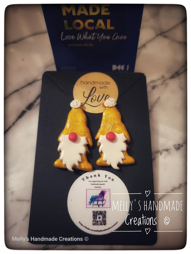 Christmas Gonk Gnome earrings