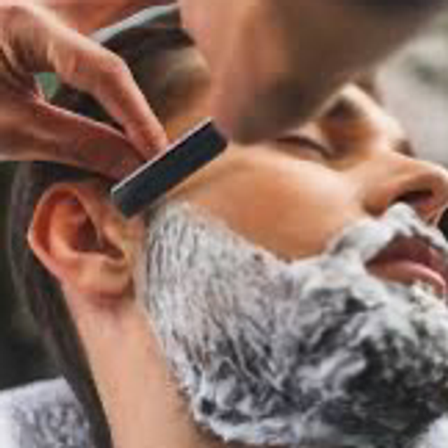 H-Barbe Rasoir à Blanc