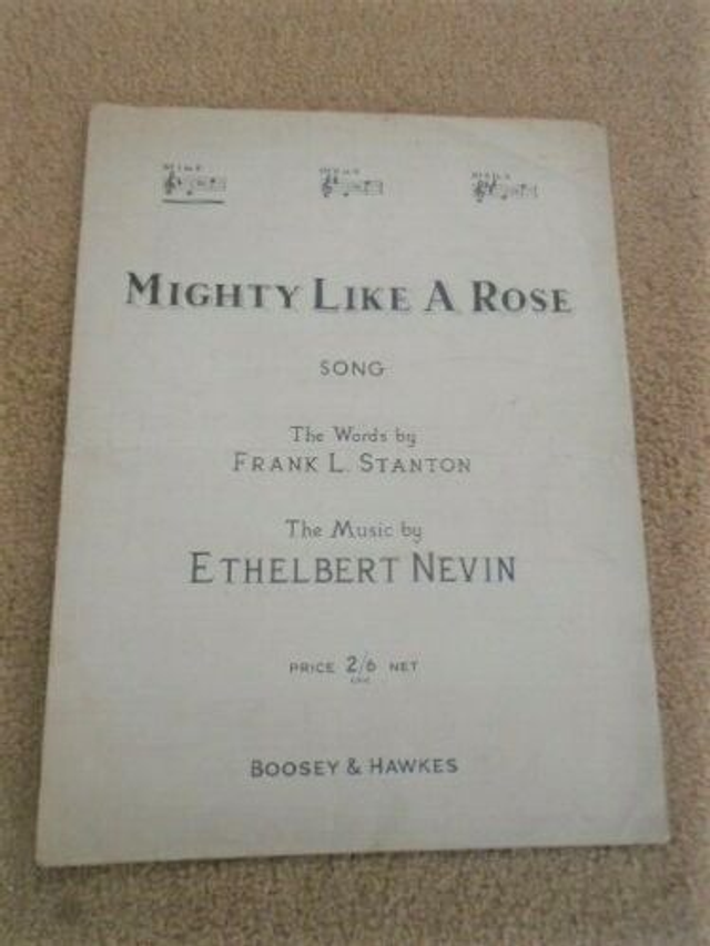 Mighty Like A Rose Vintage Sheet Music