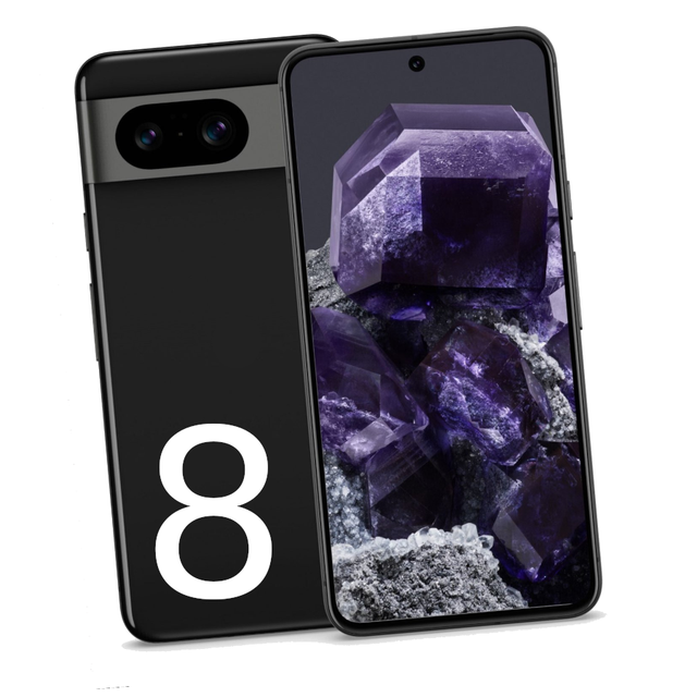 FreiheitsHandy Pixel 8, googlefrei, schwarz obsidian 
