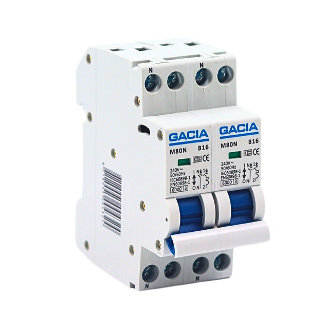 Gacia Fornuisgroep 2x16A 2x1P+N 2 mod B kar 