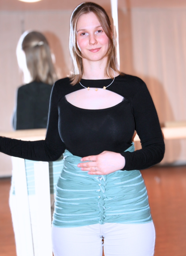 Bengkung Belly Binding | Salbei | 100% Bio-Baumwolle | Handmade in Germany