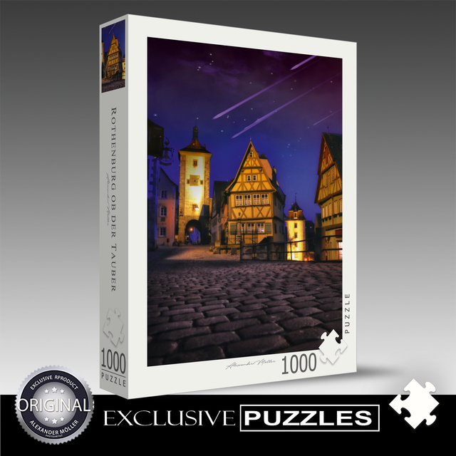 Original Rothenburg Puzzle | Plönlein bei Nacht