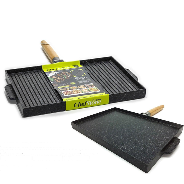 Piastra doppia in alluminio pressato