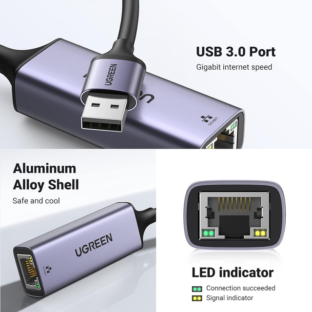 Ugreen USB-A to Gigabit Ethernet