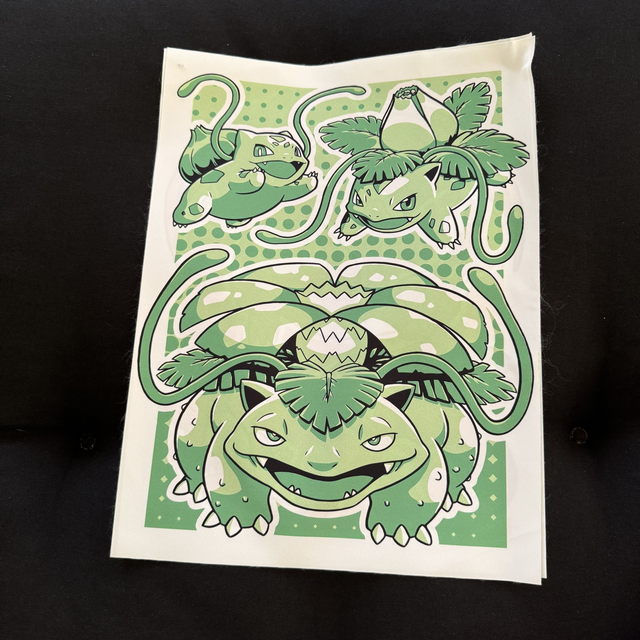 Toile Pokémon trio Bulbizarre