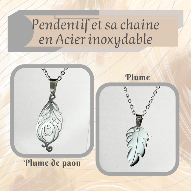 Pendentif M - Thème &quot;Légèreté&quot;