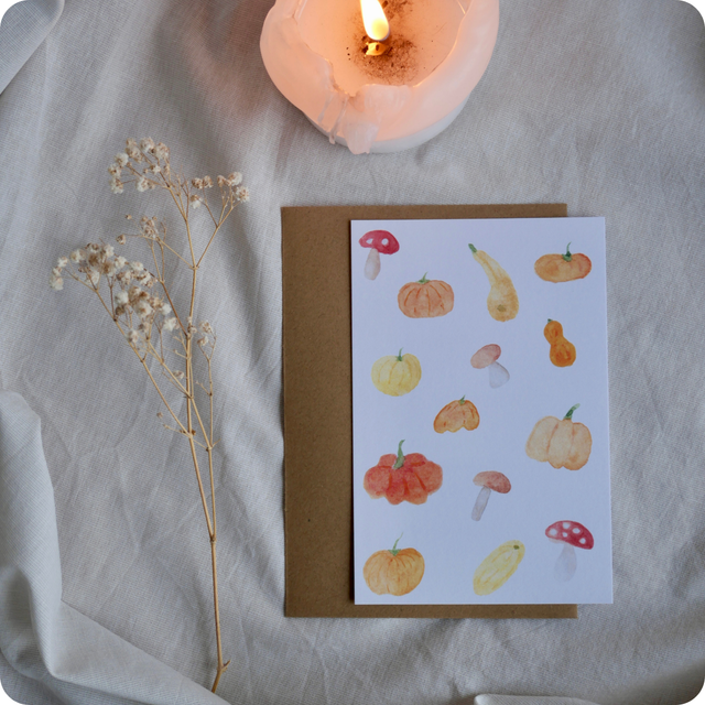 Citrouilles et champignons