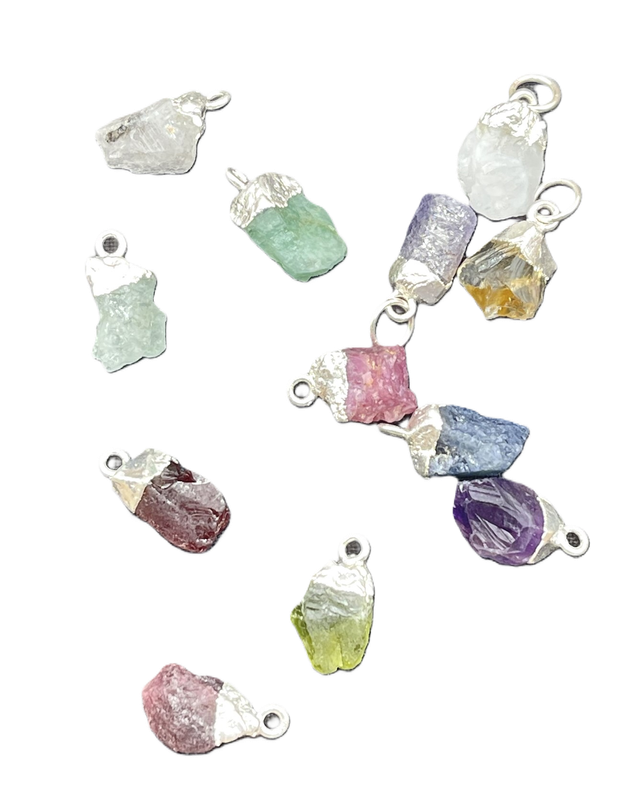 Double Birthstone Necklace - keep your loved ones close