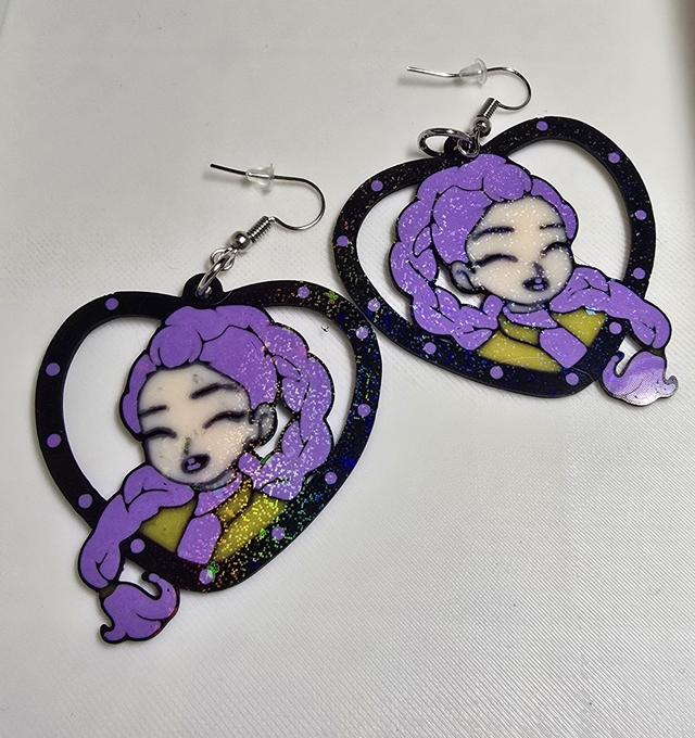 Boucles d'oreilles Kpop Demon Hunters Rumi