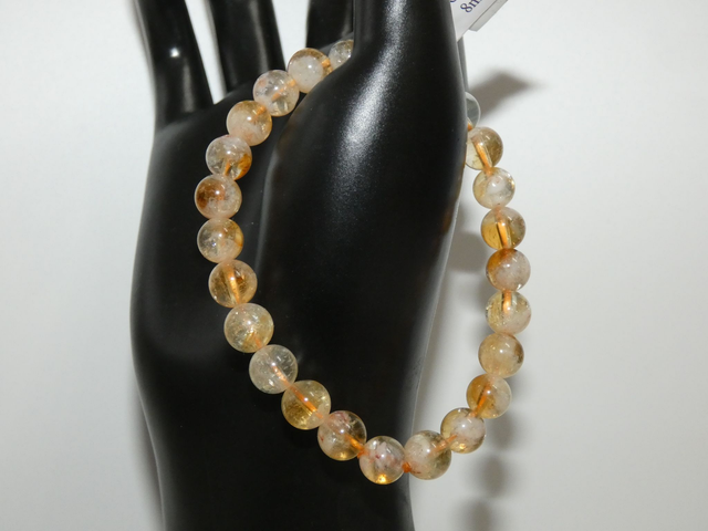 8mm Citrine chauffé AA