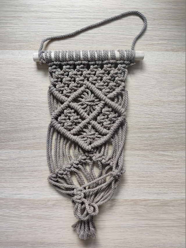 Suspension pour plantes - Pot moyen - Couleur beige foncé