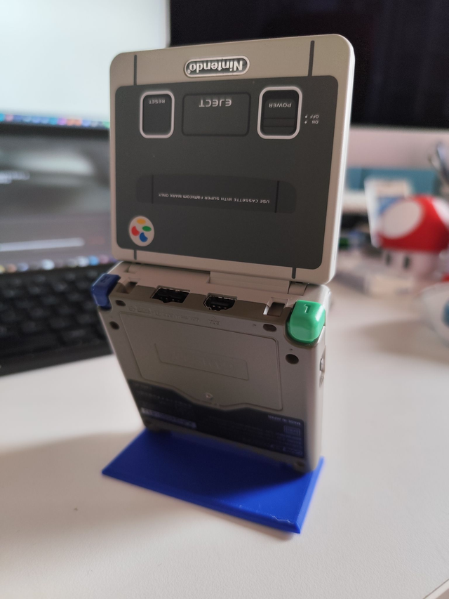 Support d'exposition Gameboy Advance SP bleu Junk ♻️