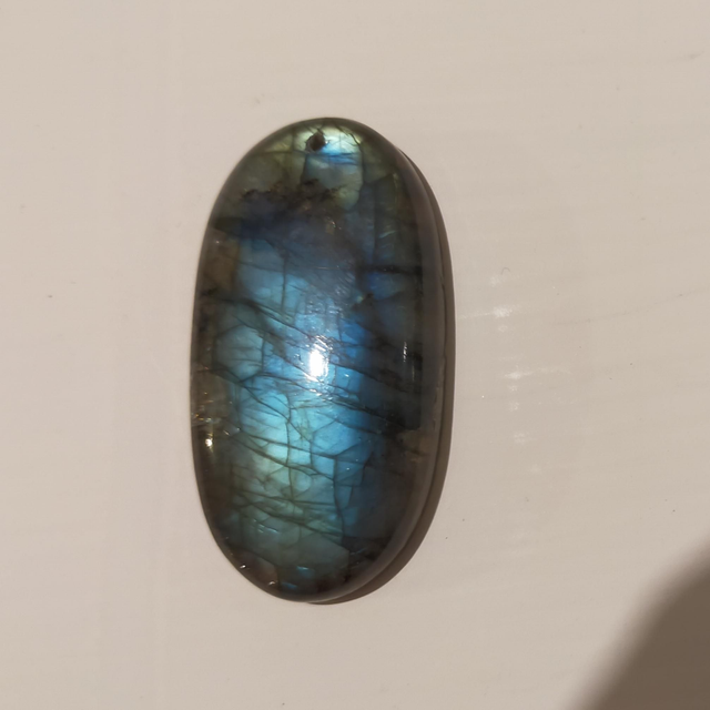 LABRADORITE percée – LOTUS (vendu sans chaîne) - 0034CO