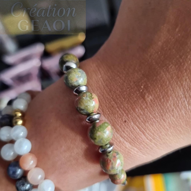 Jumelle Elegante Unakite