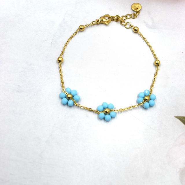 Bracelet marguerite coloré 