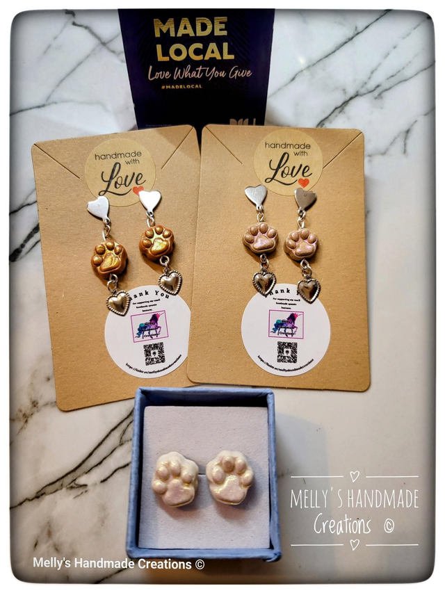 Paw & Heart earrings