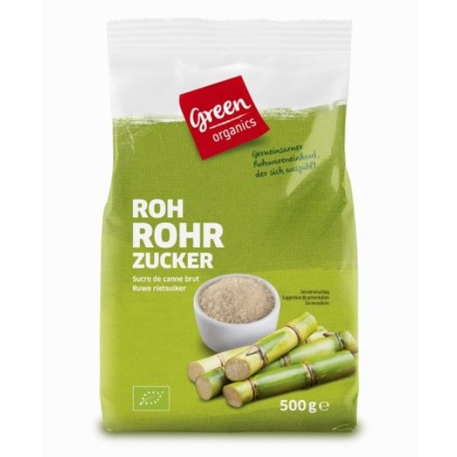 Green Rohrohrzucker 500g Packung