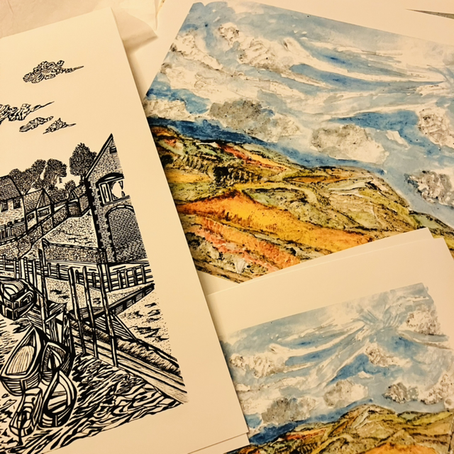 Blakeney Quay Pen & Ink Giclee Print