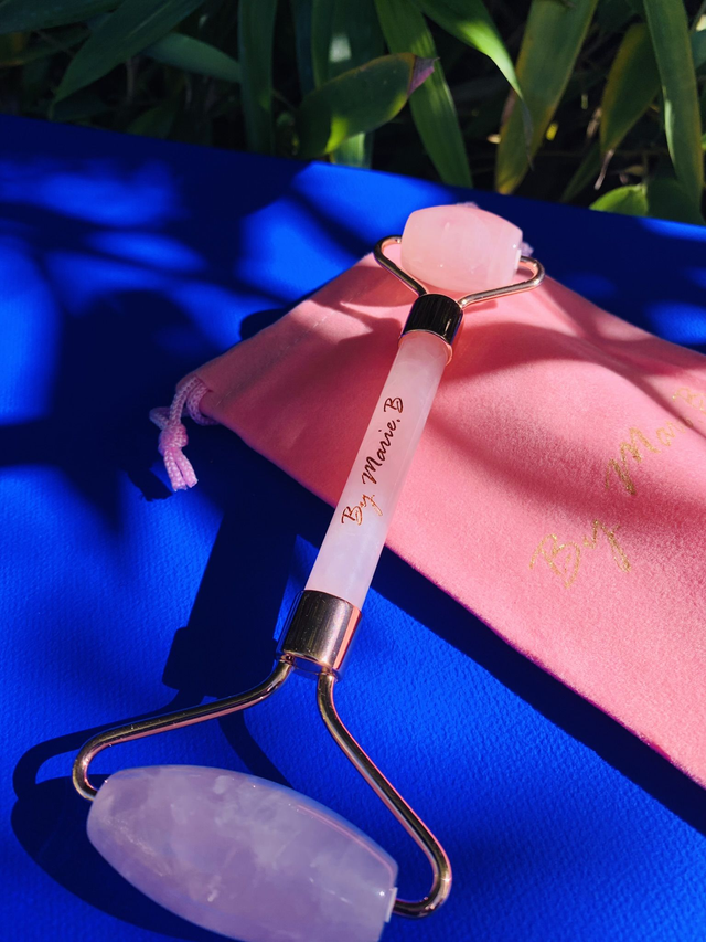 Roller double têtes lisse quartz rose By Marie.B 🩷