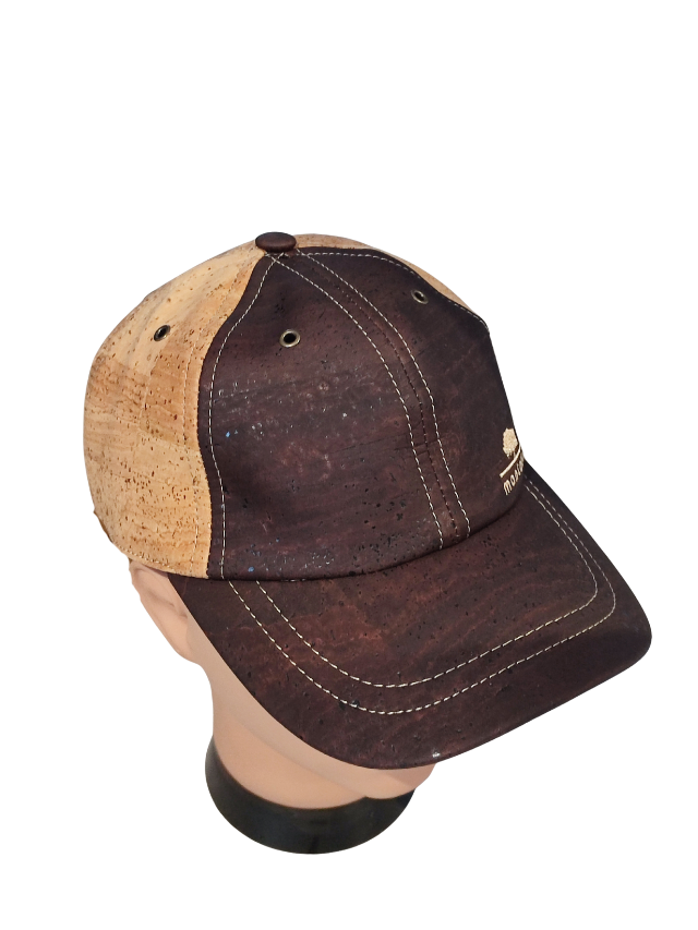 Casquette en liège marron et naturel montado