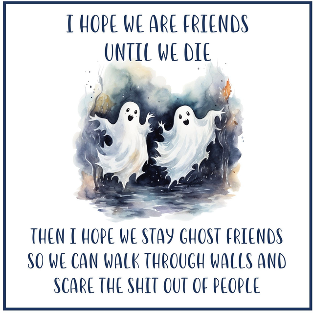 103 - GIGGLE CARD F - GHOST FRIENDS