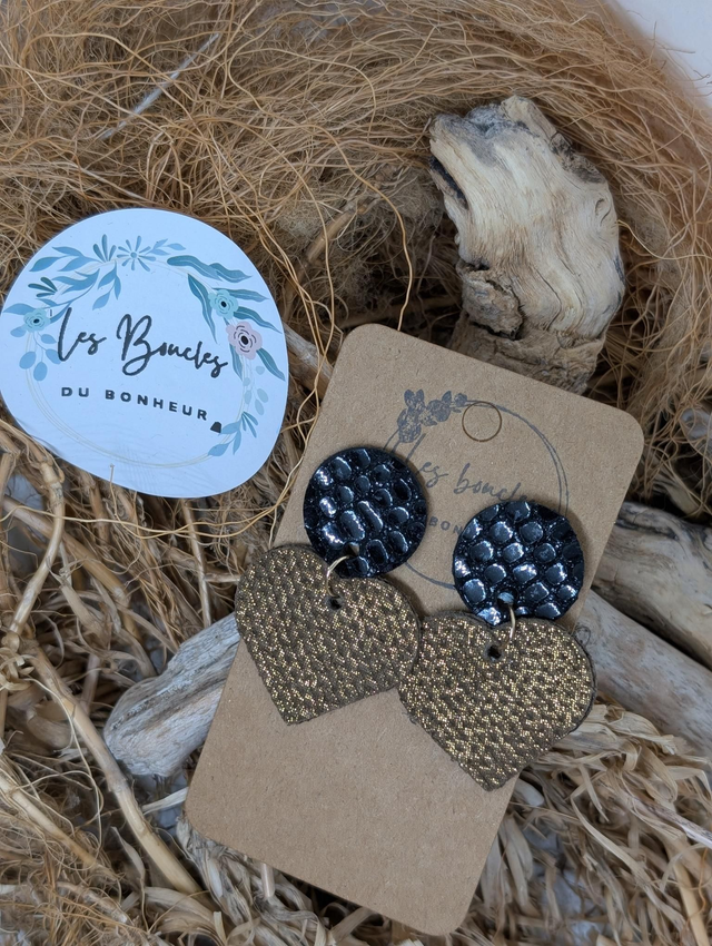 Coeur ❤️ c2042 bronze noir 