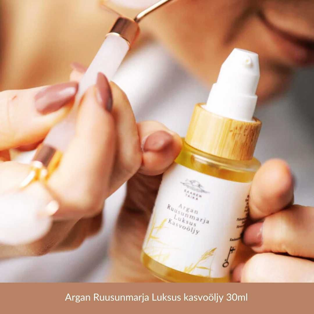  Argan Ruusunmarja Luksus kasvoöljy, luonnollinen, vegaaninen