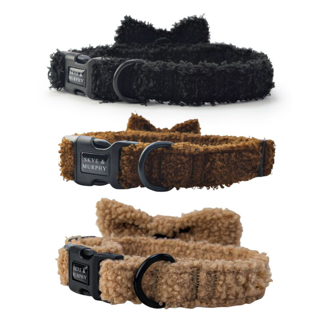 Skye &amp; Murphy Teddy Collar and Bow Set