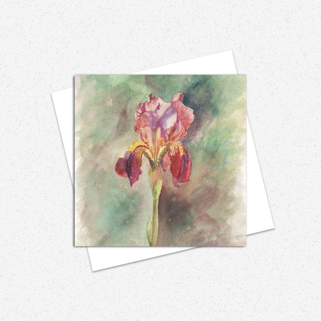 Iris Greeting Card
