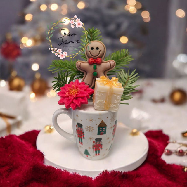 Mug de Noël parfumé Couronne de Gui