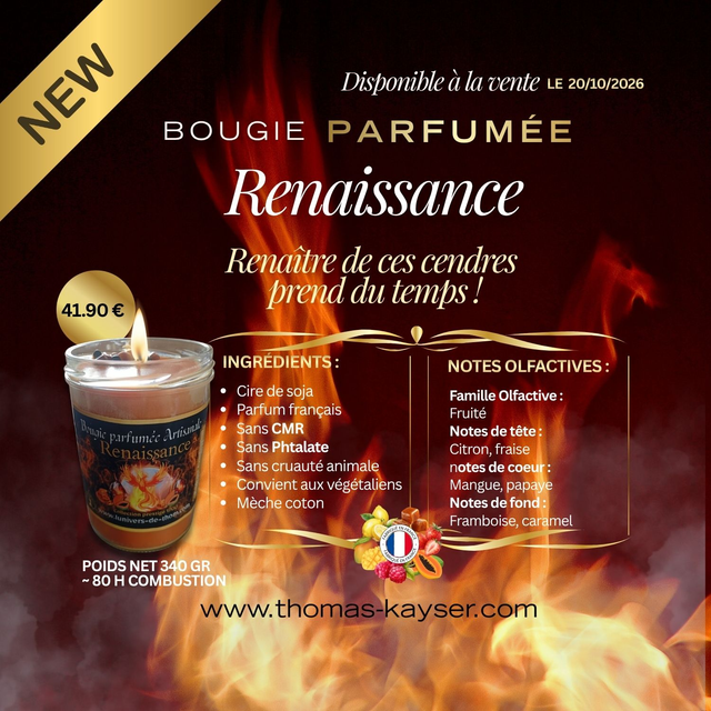 Bougie Parfumée Artisanale « Renaissance »