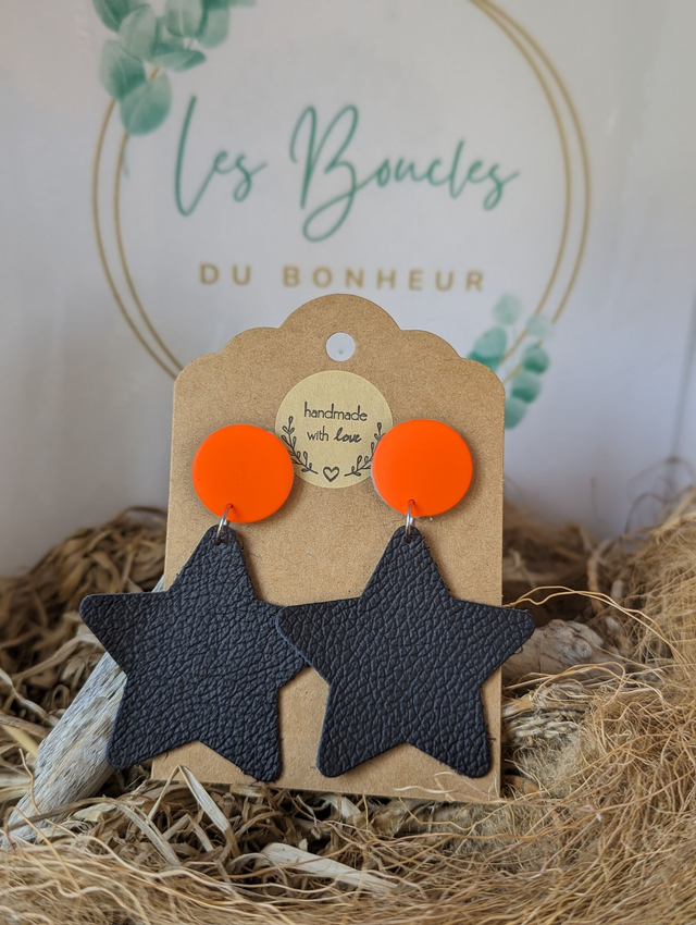 Boucles d&#039;oreilles Star s012