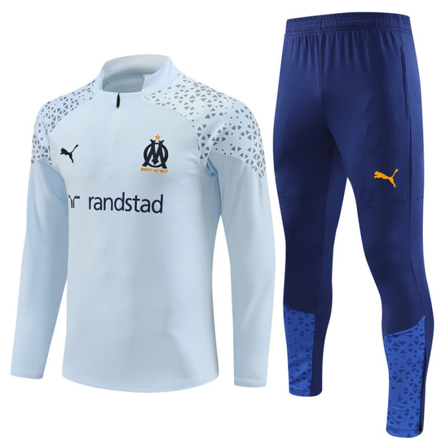 Adulte Olympique de Marseille 2023-2024 Quick Dry Casual gris