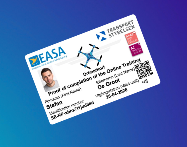 Drone Pas Zweden Met NFC Maak Bij Opties Een Keuze Uit Welke Variant Je Wenst Te Bestellen !