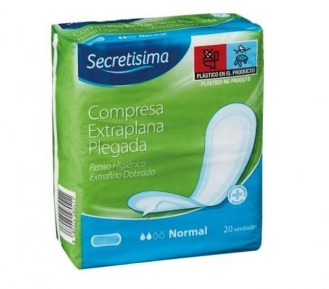 Secretisima Compresa Extraplana Plegada 20 Un