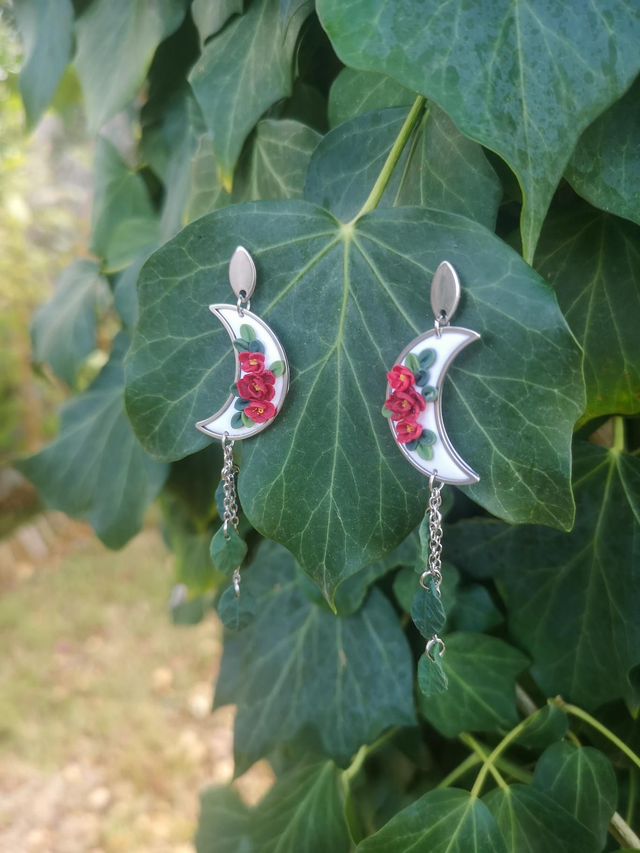Collection Florale Pétale Pourpre - Boucles d'oreilles Fanny