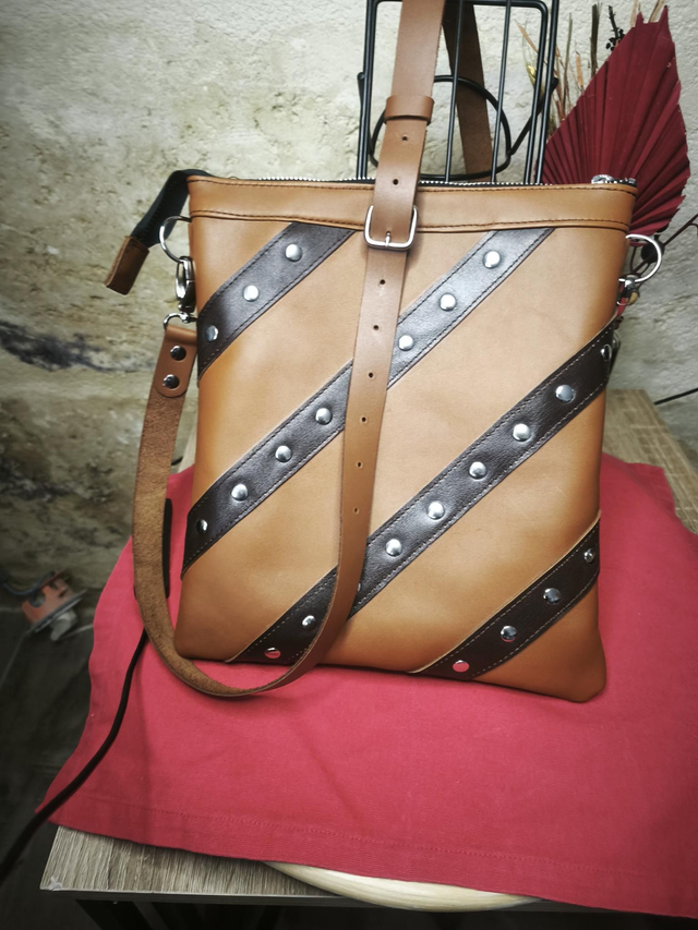 Sac pochette en cuir