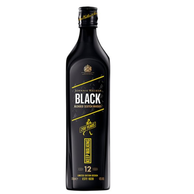 Johnnie Walker 12 Year Old Black Label Scotch Whisky, 70cl