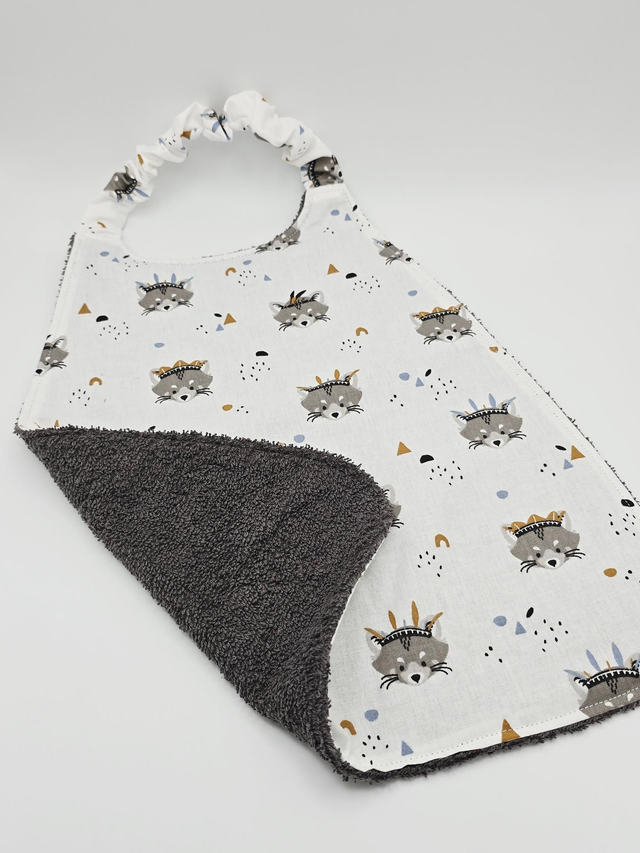 Bavoir enfant double face