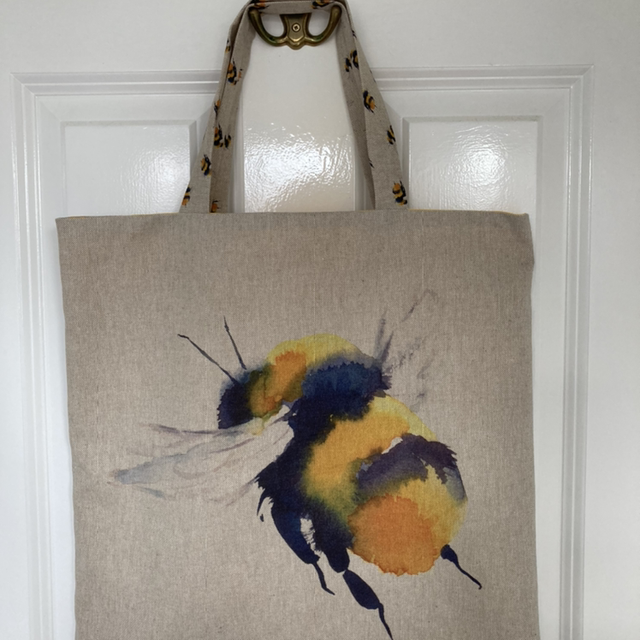 Lined Tote Bag (Queen Bee)
