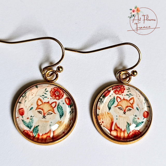 Bijoux illustrés - Petit renard